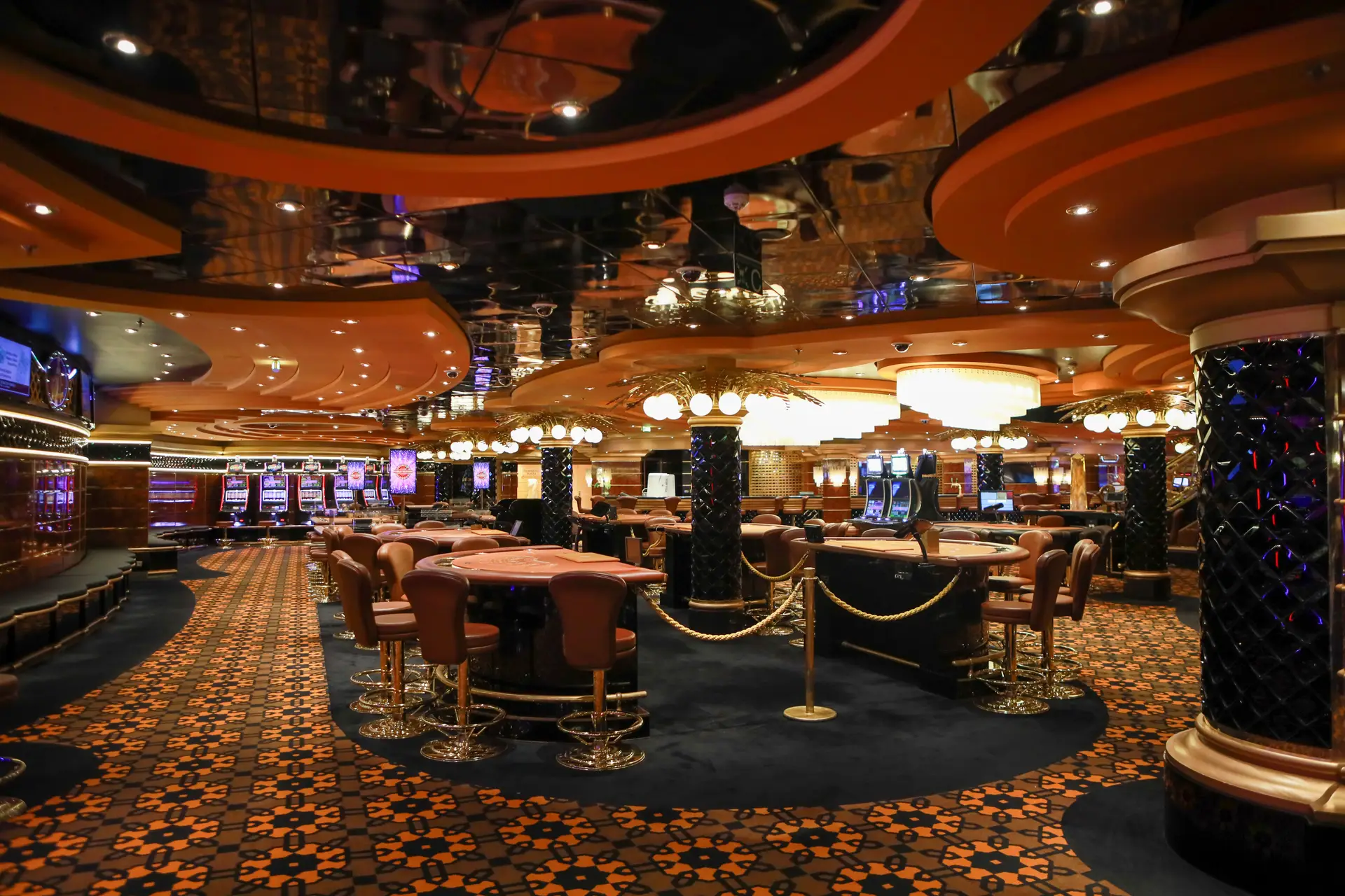 Atmospheric casino floor detail