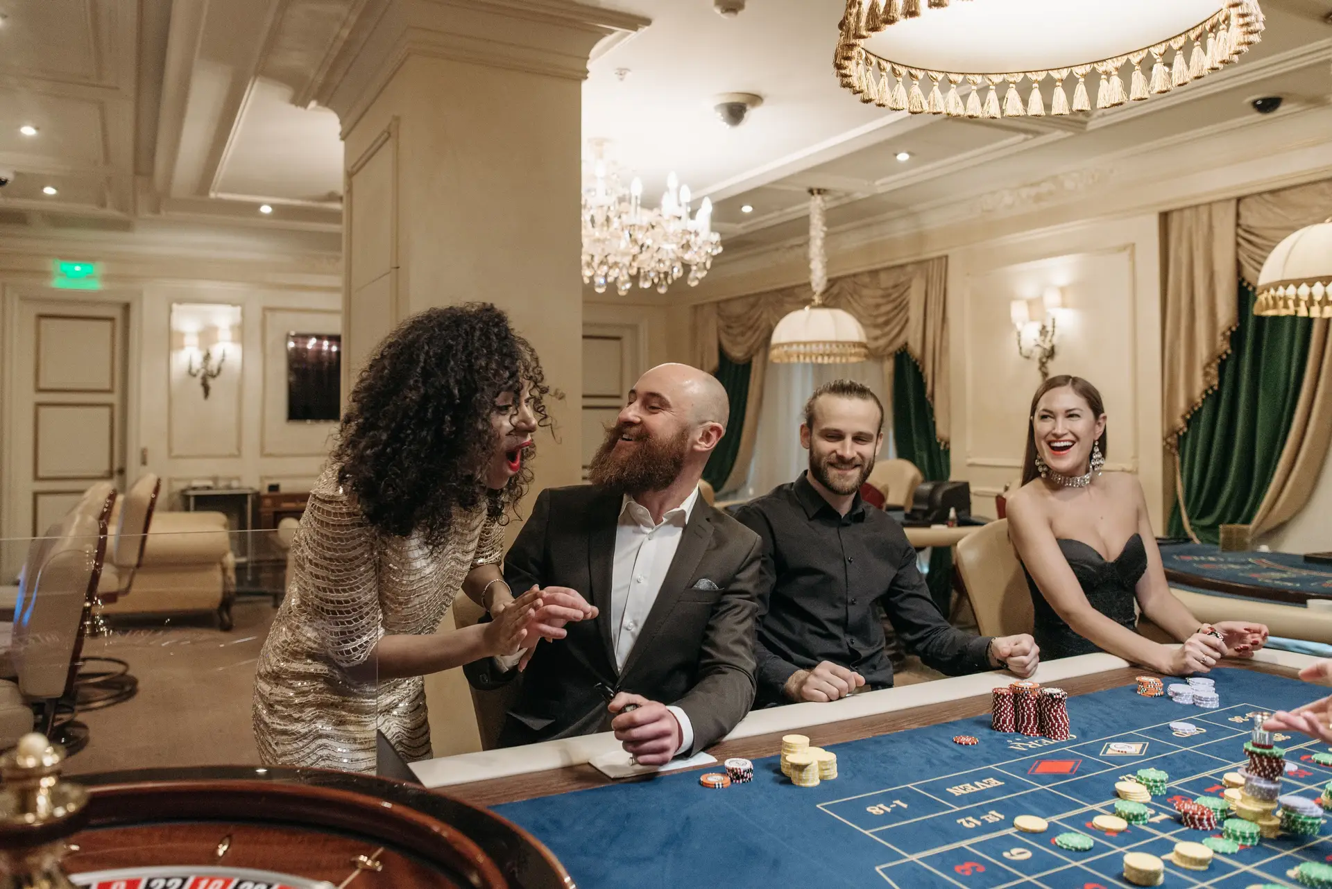 High stakes poker game
