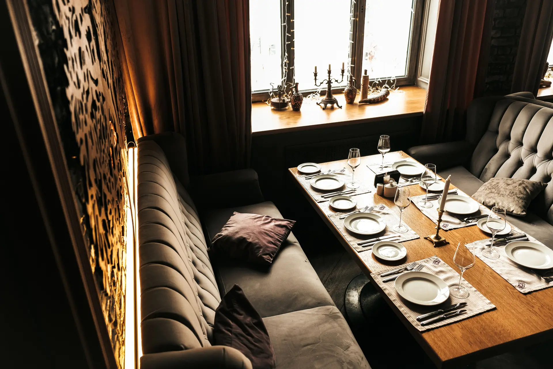 Merquessa Resort House signature restaurant interior with elegant table settings