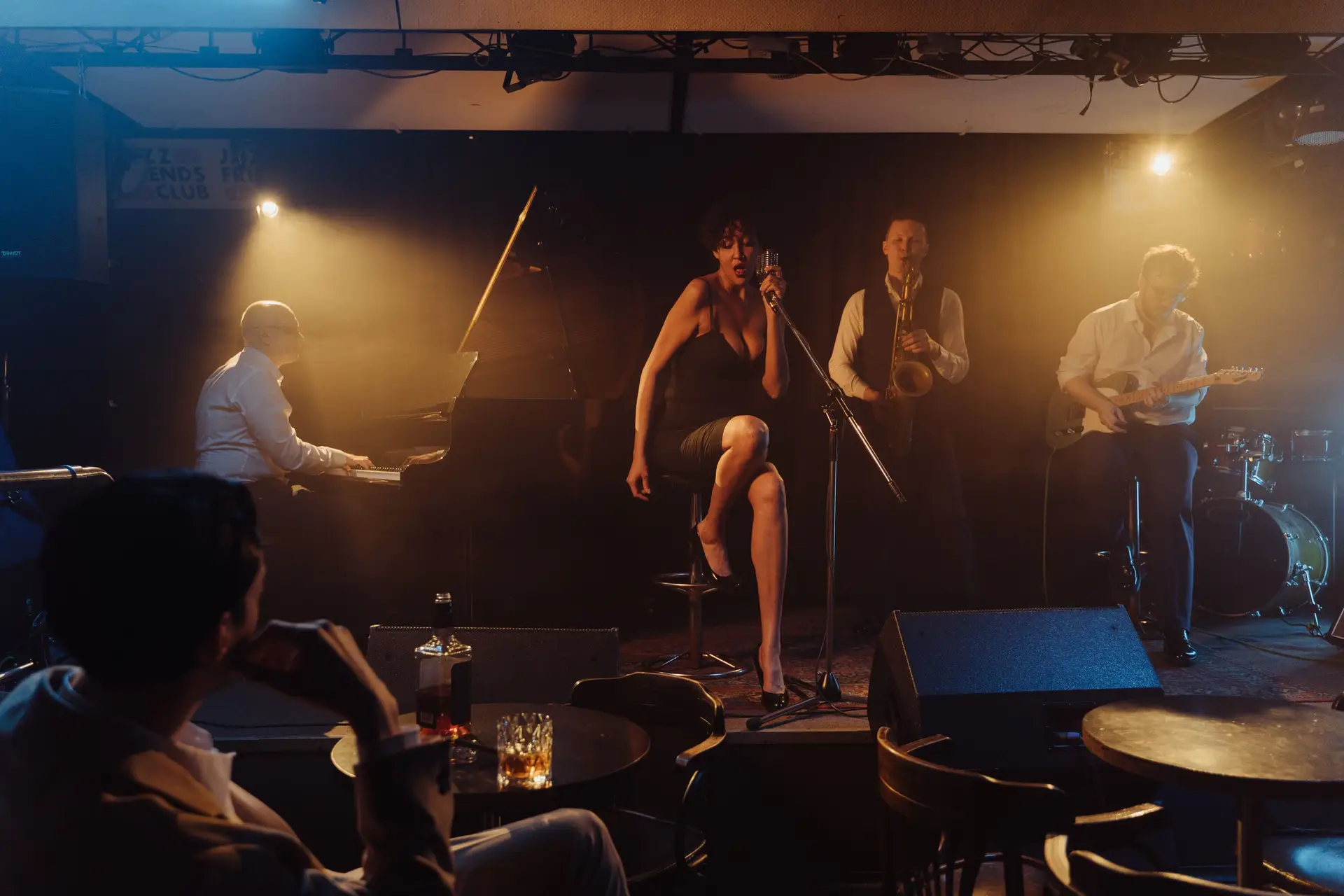Atmospheric jazz performance in the resort lounge